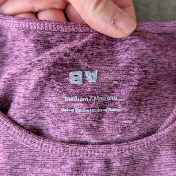 JoyLab Purple Crop Top Tank Long Line Bra medium - Picture 4 of 6